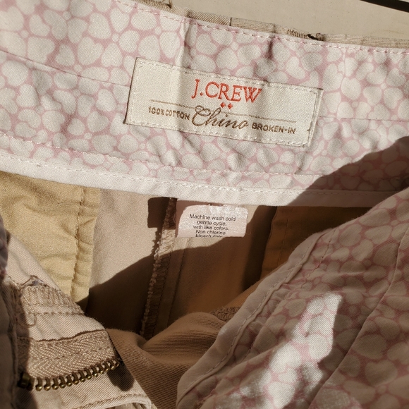 J. CREW 100% Cotton Broken-in Khaki Chino Shorts - Picture 4 of 16